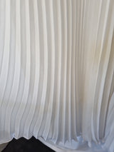 Imoda White Chiffon Gathered Pleated Grecian Empire Wedding Dress Sz 1011