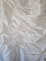 Imoda Ivory Taffeta Sweetheart Ruched Full A-line Train Wedding Dress Sz 146