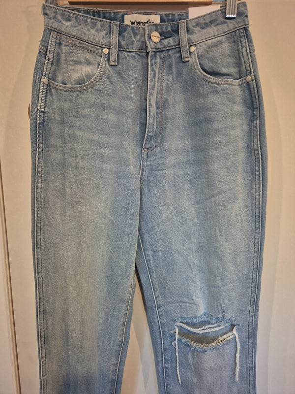 Wrangler Drew Lucille Blue High Rise Slim Fit Torn Jeans Size 71