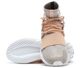 Adidas Tubular Doom Beige Pink Knit Ankle Sock Sneakers BB2390 F44/US10/UK9.512