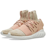 Adidas Tubular Doom Beige Pink Knit Ankle Sock Sneakers BB2390 F44/US10/UK9.50