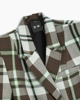 Adidas x Ivy Park Beyonce Mini Skirt Tailored Dress Suit Plaid Brown HG2366 S5