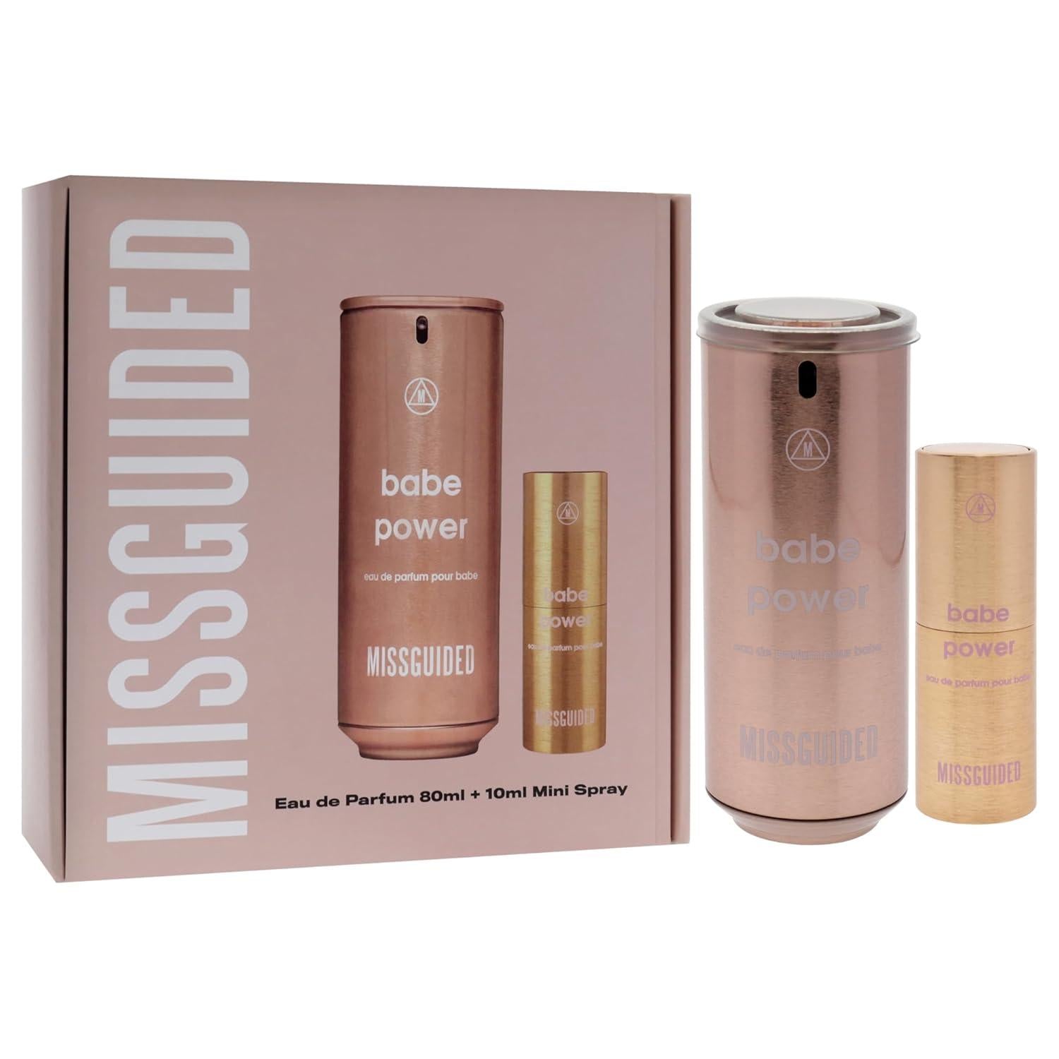 Missguided Babe Power Eau De Parfum Spray 80ml + Body Mist 220ml Gift Set