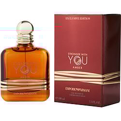 Emporio Armani Stronger With You Amber By Giorgio Armani Eau De Parfum Spray 3.4 Oz
