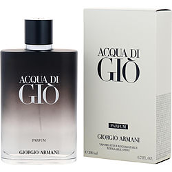 Acqua Di Gio By Giorgio Armani Parfum Spray Refillable 6.8 Oz