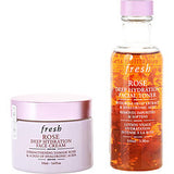 Fresh Rose Deep Hydration Facial Toner 100ml + Rose Deep Hydration Face Cream 50ml