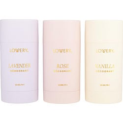 Lovery Variety By Lovery 3 Pc Deodorant Stick Set With Lavender & Rose & Vanilla And All Are 2.6 Oz