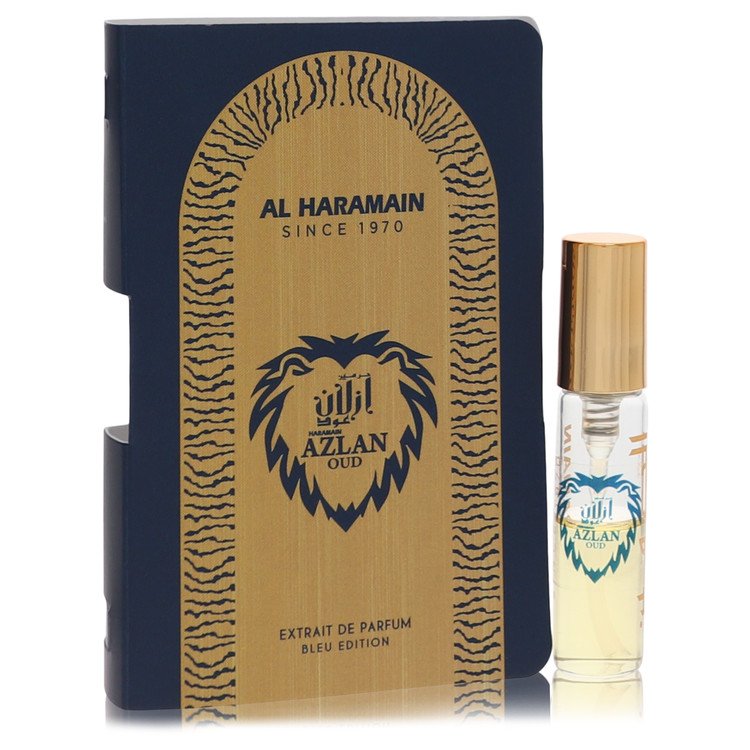 Al Haramain Azlan Oud Bleu by Al Haramain Vial (sample) .06 oz for Men