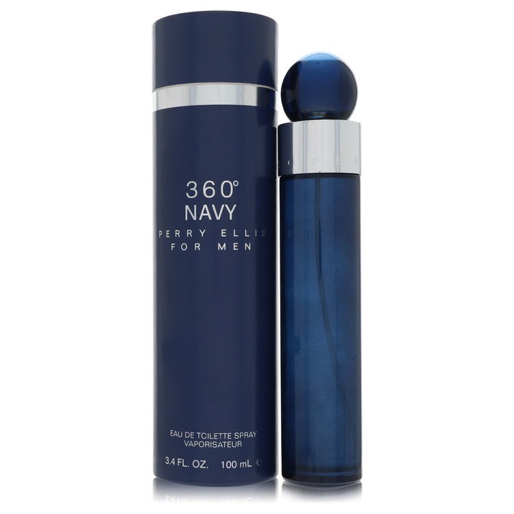 Perry Ellis 360 Navy by Perry Ellis Eau De Toilette Spray 3.4 oz for Men