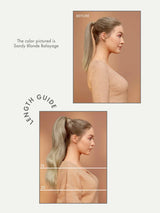 Zala Hair Extensions 100% Remy Human Hair 19" Ponytail Ice Queen Platinum 100g