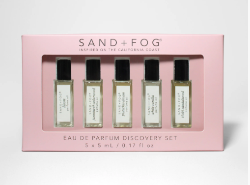 Sand + Fog Perfume Oil 5 x 5ml Eau De Parfum Discovery Set