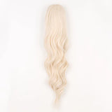 Zala Hair Extensions 100% Remy Human Hair 16" Clip-In Wavy Ponytail Ice Queen Platinum 100g
