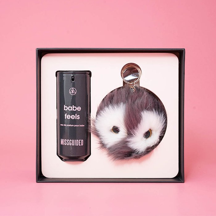 Missguided Babe Feels Eau De Parfum Pour Babe Spray 80ml + Pompom Keyring Discontinued Rare