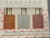 Sand + Fog Eau De Parfum Oil Set 3 x 15ml Rollers Girl Crush, Vanilla Musk, Bloom