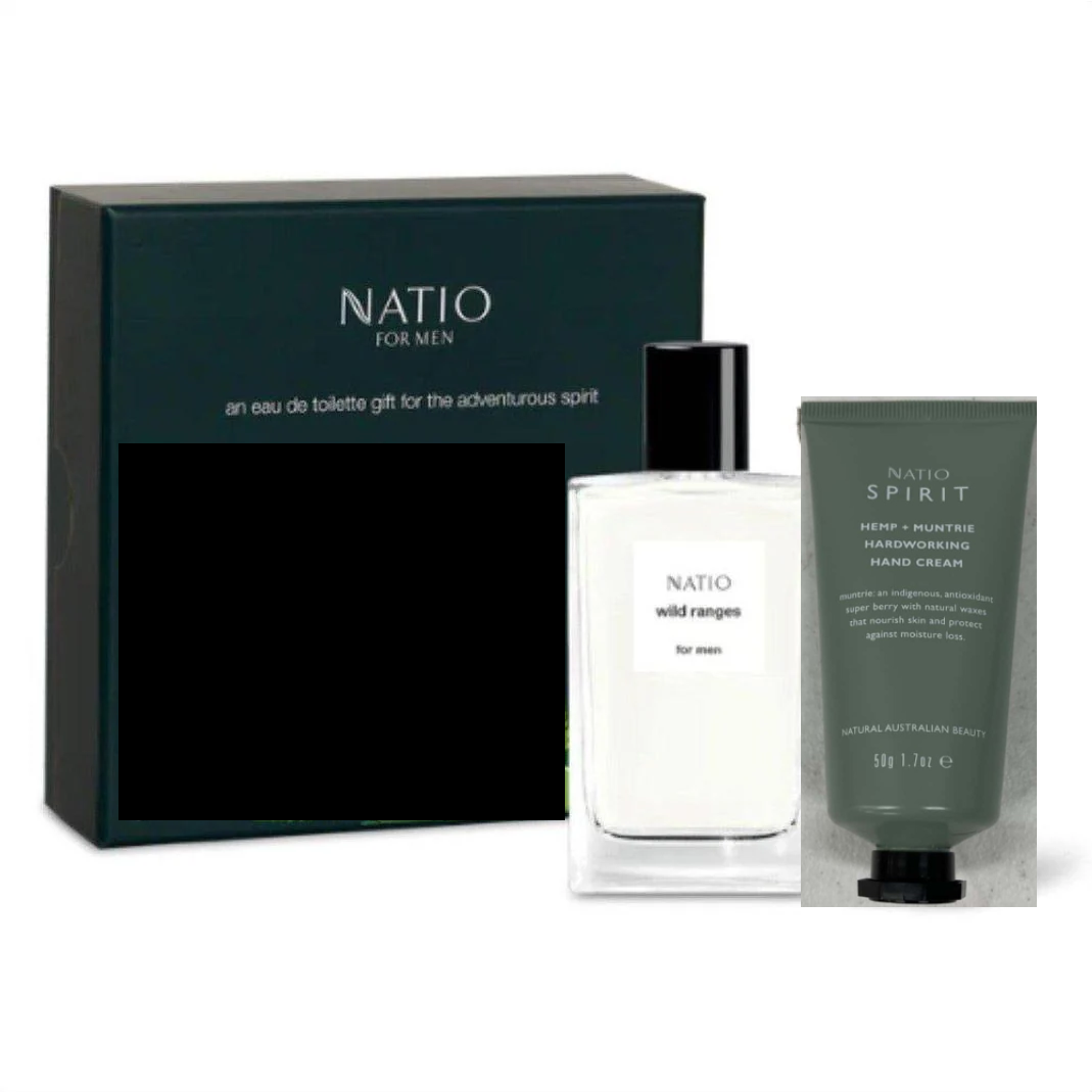 Natio Wild Ranges Eau De Toilette Spray 50ml + Spirit Hand Cream 50g Gift Set (Discontinued)