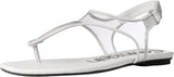Calvin Klein Shilo Clear Mesh Soft White Patent Summer Sandal E6708 Size 37