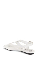 Calvin Klein Shilo Clear Mesh Soft White Patent Summer Sandal E6708 Size 37