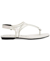 Calvin Klein Shilo Clear Mesh Soft White Patent Summer Sandal E6708 Size 37
