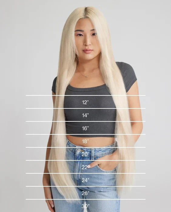 Zala Hair Extensions 100% Remy Human Hair Halo 20" Ice Queen Platinum 180g