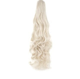 Zala Hair Extensions 100% Remy Human Hair 16" Clip-In Wavy Ponytail Ice Queen Platinum 100g