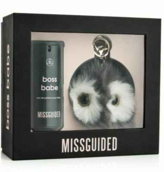 Missguided Boss Babe Eau De Parfum Pour Babe 80ml + Pompom Keyring Gift Set (Discontinued, Rare)