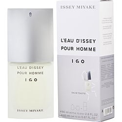 L'eau D'issey By Issey Miyake I Go Edt Spray 2.6 Oz (bottle) & Edt Travel Spray 0.67 Oz (cap)