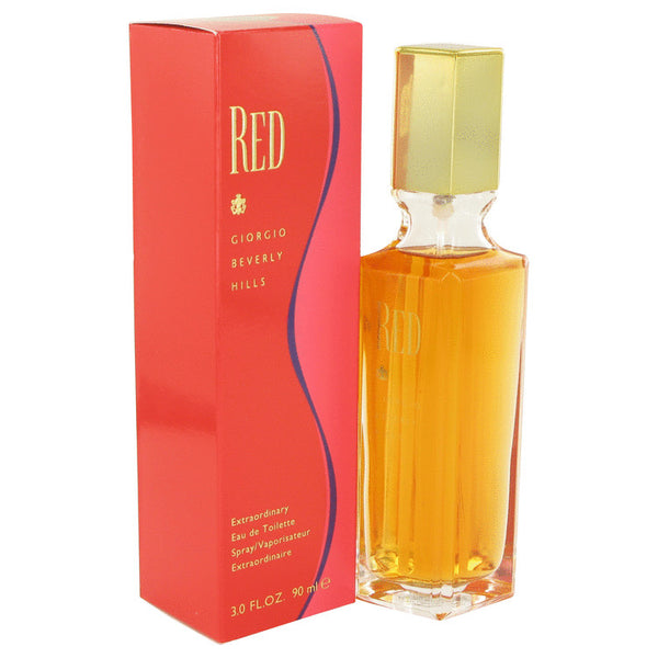Red by Giorgio Beverly Hills Eau De Toilette Spray 3 oz for Women