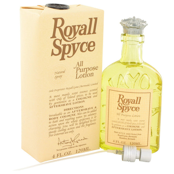 Royall Spyce by Royall Fragrances All Purpose Lotion / Cologne 4 oz for Men