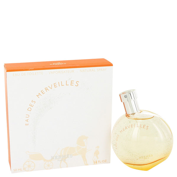 Eau Des Merveilles by Hermes Eau De Toilette Spray 1.6 oz for Women